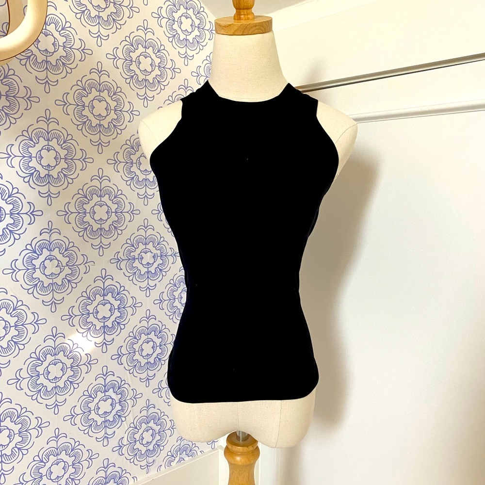 Theory black stretch racerback tank. Technically ONFA but fits like an XS.